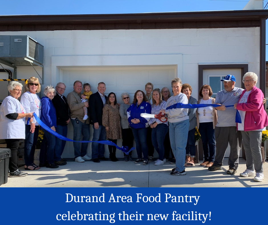 Durand Area Food Pantry celebrating their new facility!
