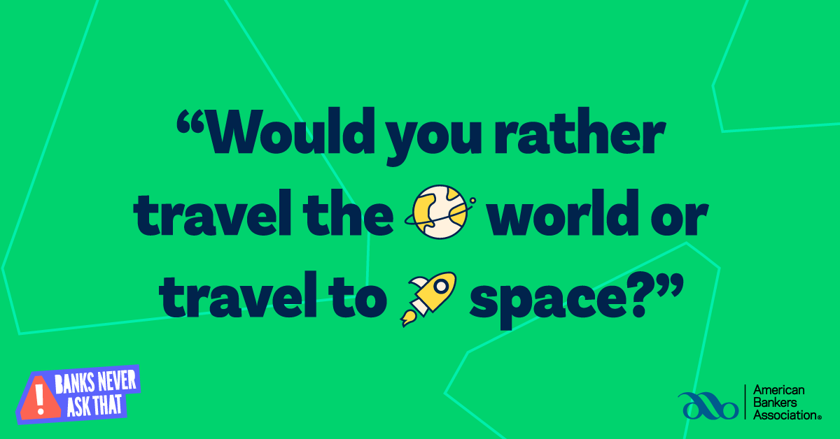 Travel the World or Space - #BNAT
